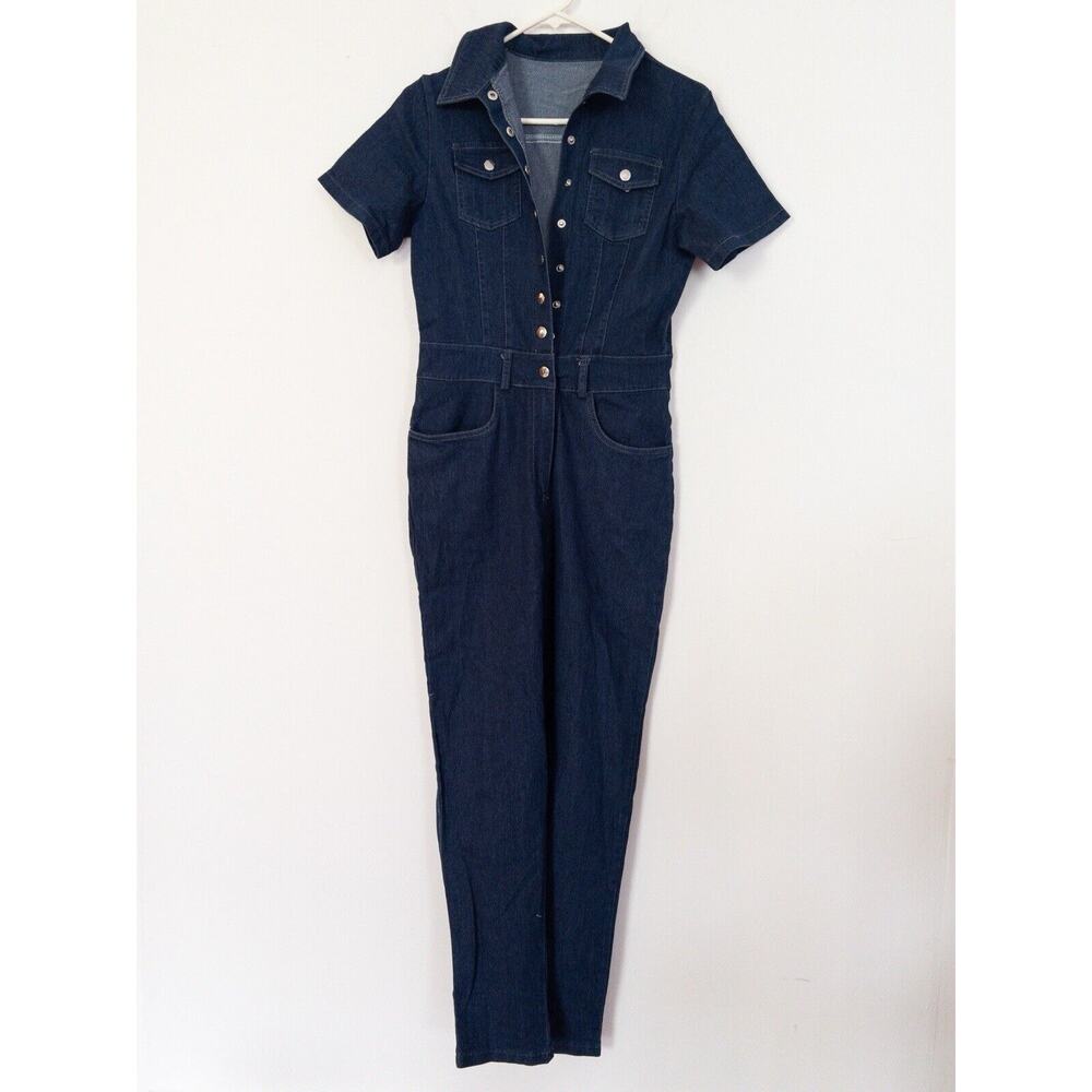 Unbranded Jeans Overalls Size L Made In china. 28” Waist 18” Across Chest